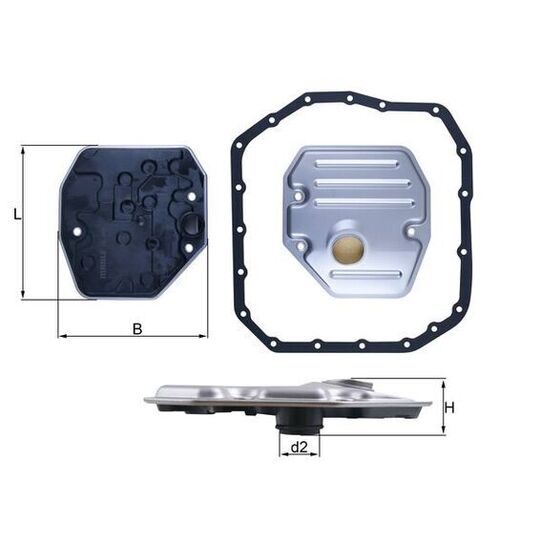 HX 265D - Hydraulic Filter, automatic transmission 