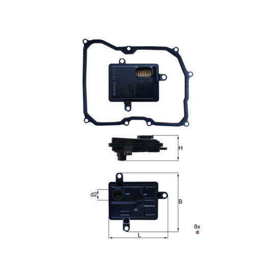 HX 275D - Hydrauliikkasuodatin, automaattivaihteisto 