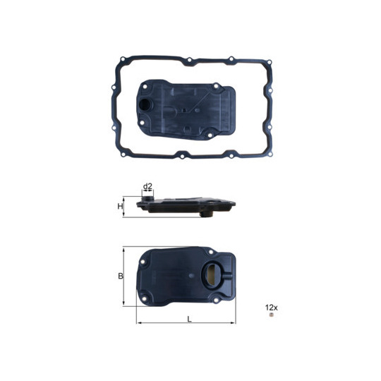 HX 271D - Hydraulic Filter, automatic transmission 