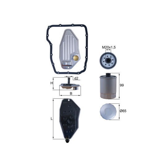 HX 276 KIT - Hüdraulikafilter,automaatkäigukast 