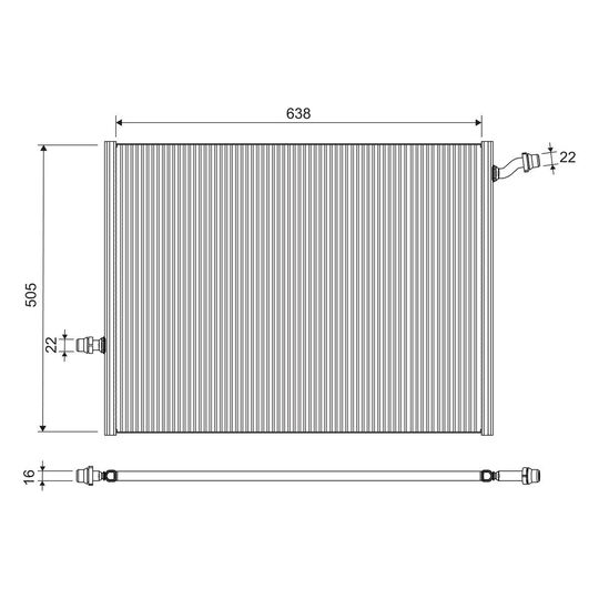 701290 - Radiator, engine cooling 