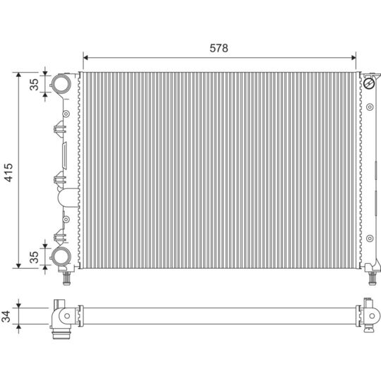 701380 - Radiator, engine cooling 