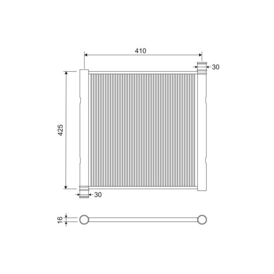 701211 - Radiator, engine cooling 