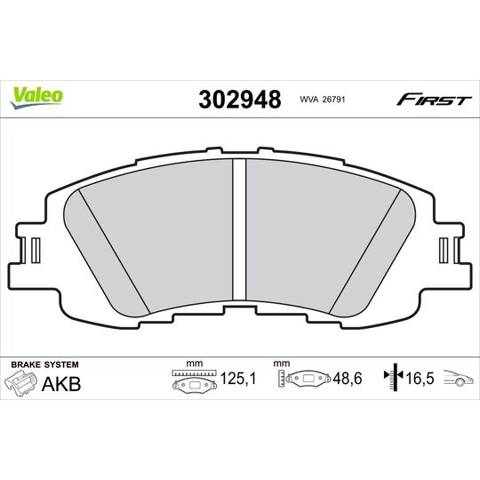 302948 - Brake Pad Set, disc brake 