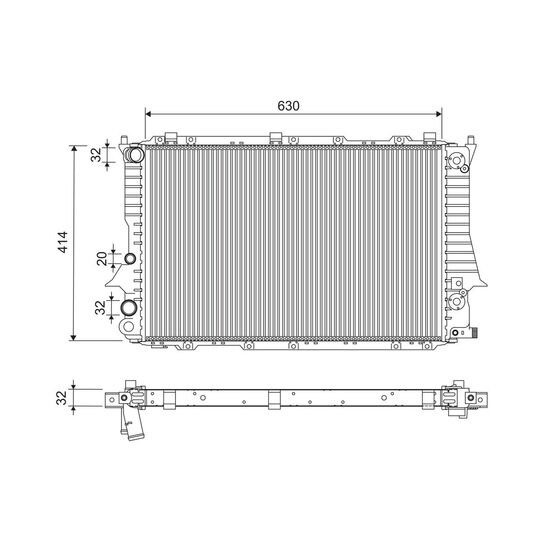 701260 - Kylare, motorkylning 