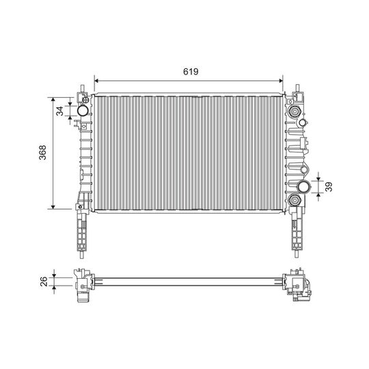 701378 - Kylare, motorkylning 