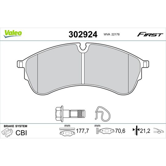 302924 - Brake Pad Set, disc brake 