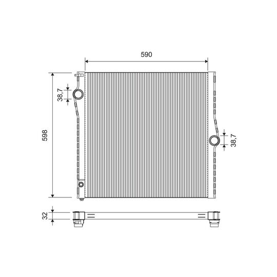 701450 - Radiator, engine cooling 