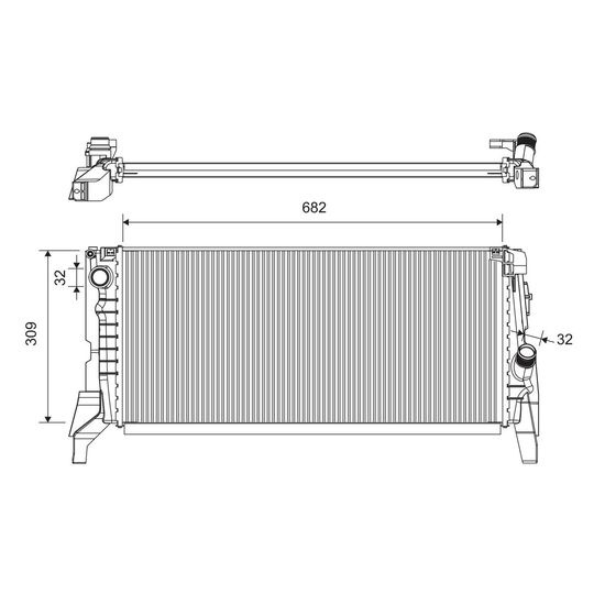 701422 - Radiaator, mootorijahutus 