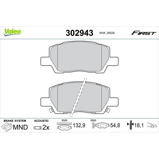 302943 - Brake Pad Set, disc brake 