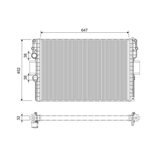 701215 - Radiator, engine cooling 