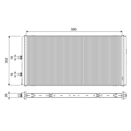 701312 - Radiator, engine cooling 