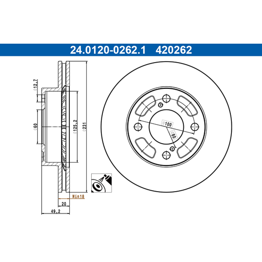 24.0120-0262.1 - Bromsskiva 