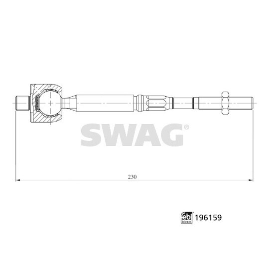 33 11 2027 - Tie Rod Axle Joint 