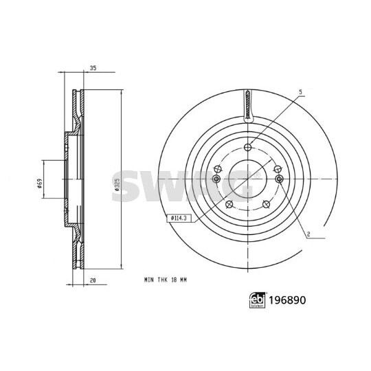 33 11 2373 - Brake Disc 