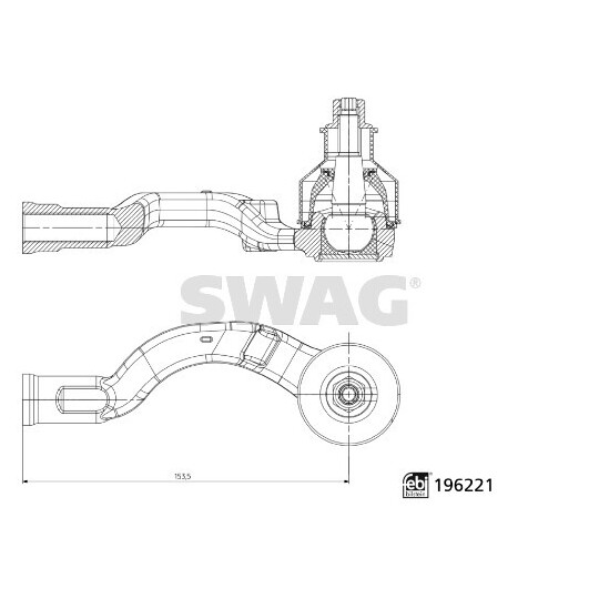 33 11 2066 - Tie rod end 