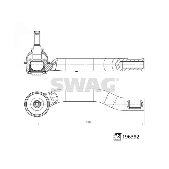 33 11 2150 - Tie rod end 