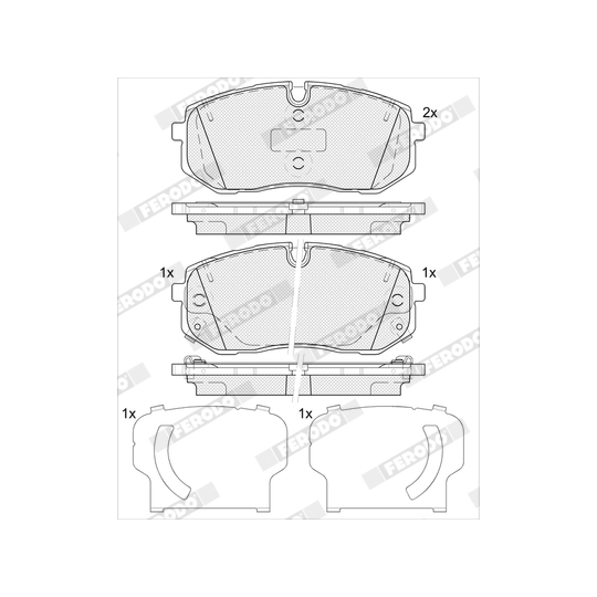 FDB5508 - Brake Pad Set, disc brake 