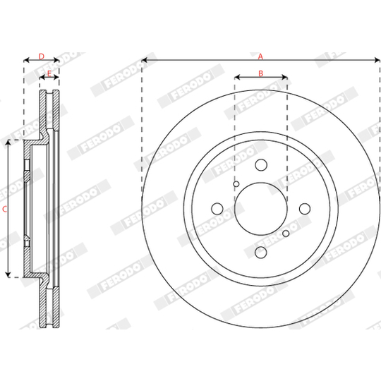 DDF2376C - Brake Disc 