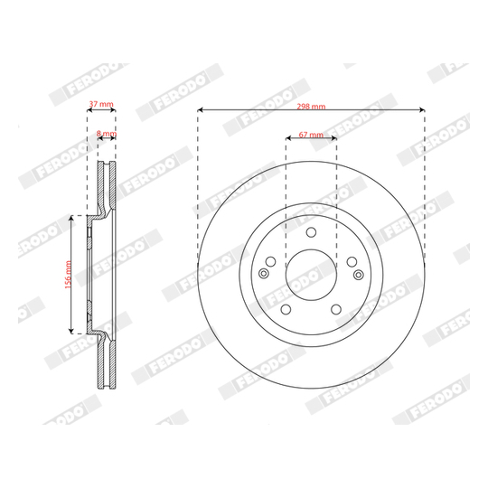 DDF2916C - Brake Disc 