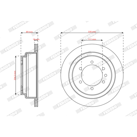 DDF2756-1 - Bromsskiva 