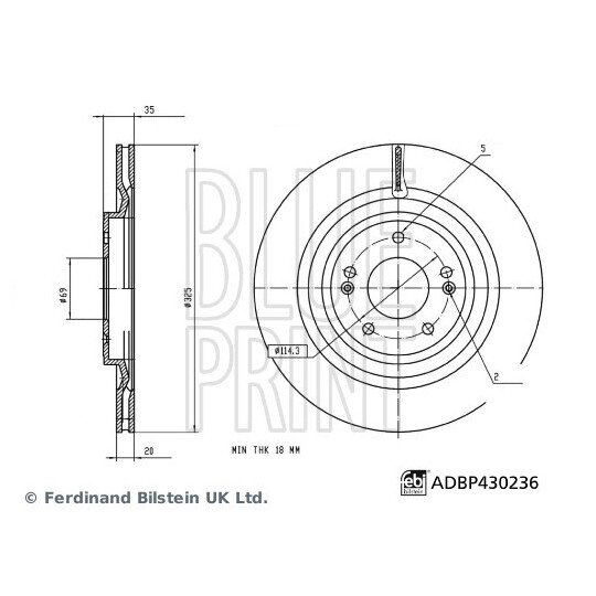 ADBP430236 - Brake Disc 