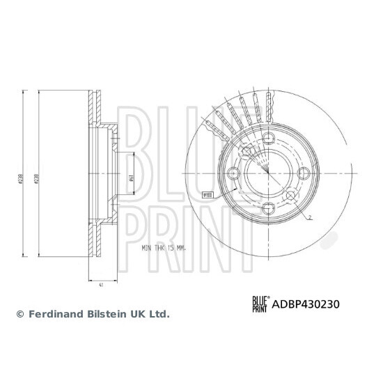 ADBP430230 - Brake Disc 