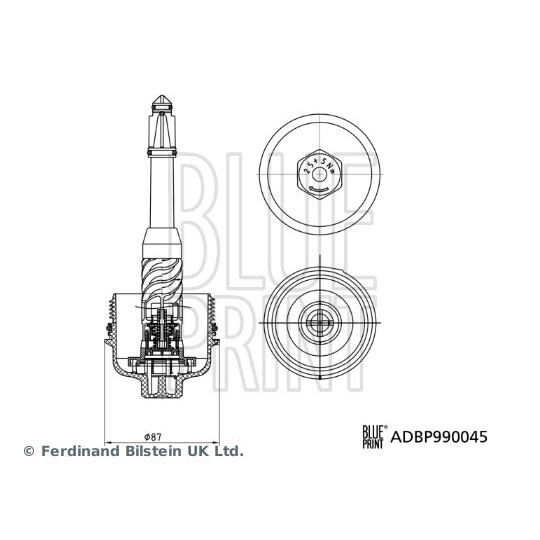 ADBP990045 - Cap, oil filter housing 