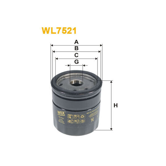 WL7521 - Oil filter 