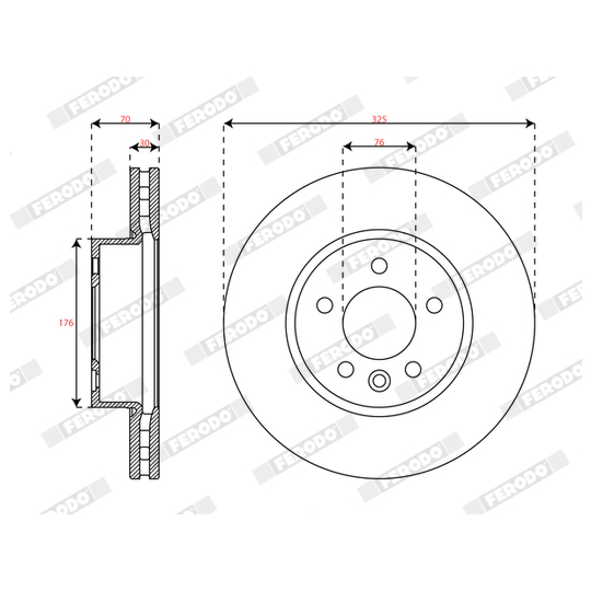 DDF3104C-1 - Brake Disc 