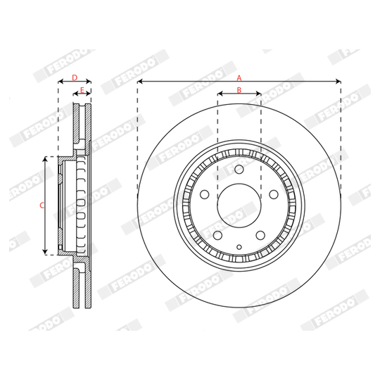 DDF3070C - Brake Disc 