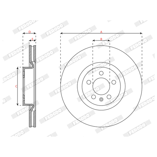 DDF3080C - Brake Disc 