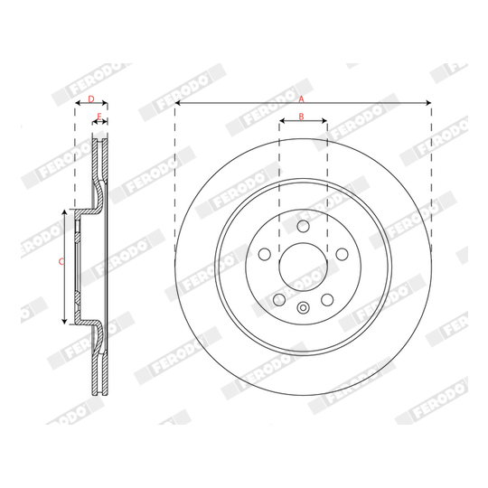 DDF2844C - Brake Disc 