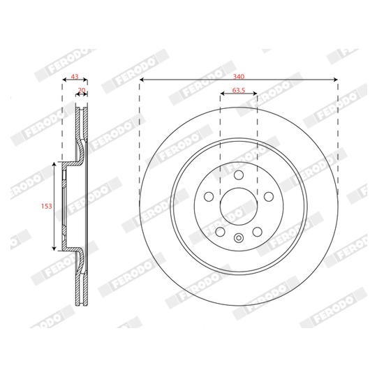 DDF2844C - Brake Disc 