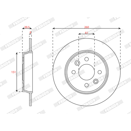 DDF3047C - Brake Disc 