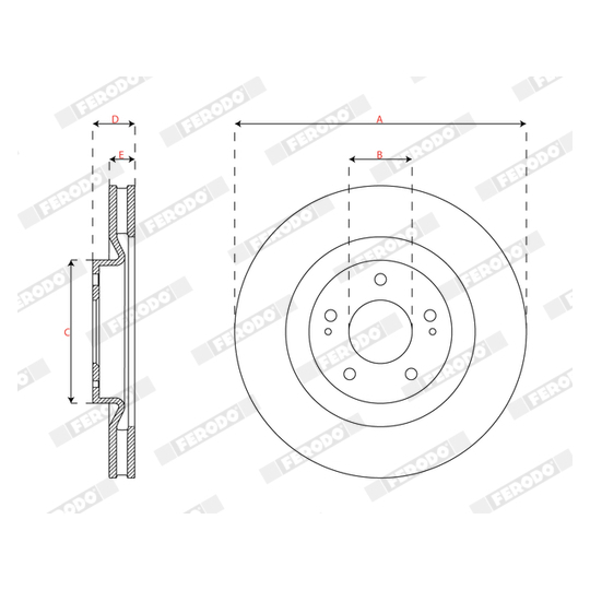 DDF2805C - Brake Disc 