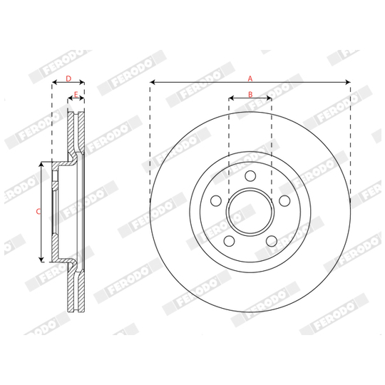 DDF3064C - Brake Disc 