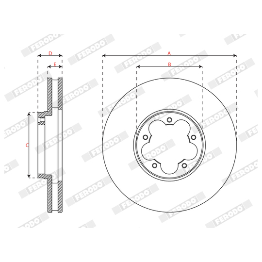 DDF3057C - Brake Disc 