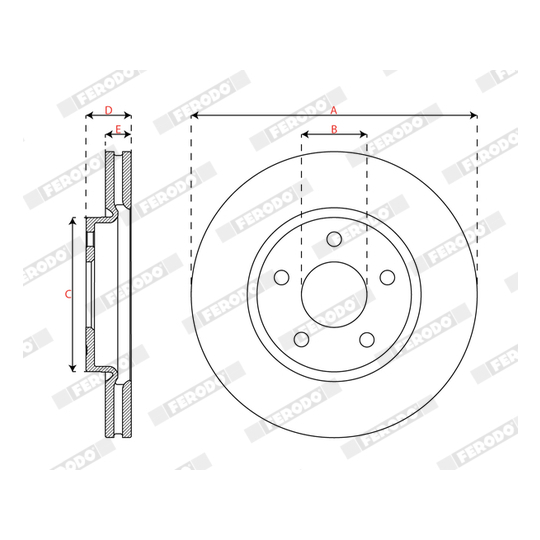 DDF3050C - Brake Disc 