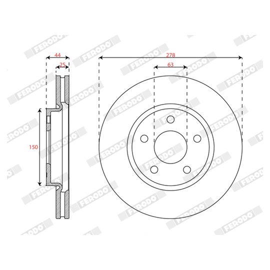 DDF3050C - Brake Disc 