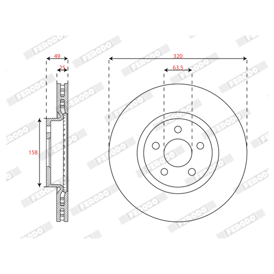 DDF3053C - Brake Disc 