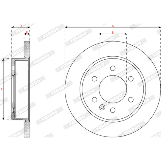 DDF2984C - Brake Disc 