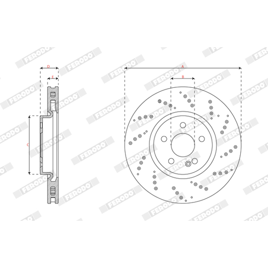 DDF3081C - Bromsskiva 