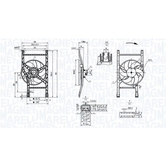 069422905010 - Fan, radiator 