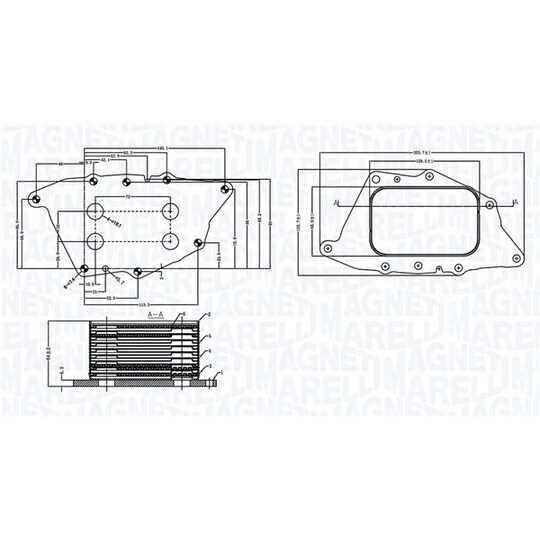 350300004900 - Oljekylare, motor 