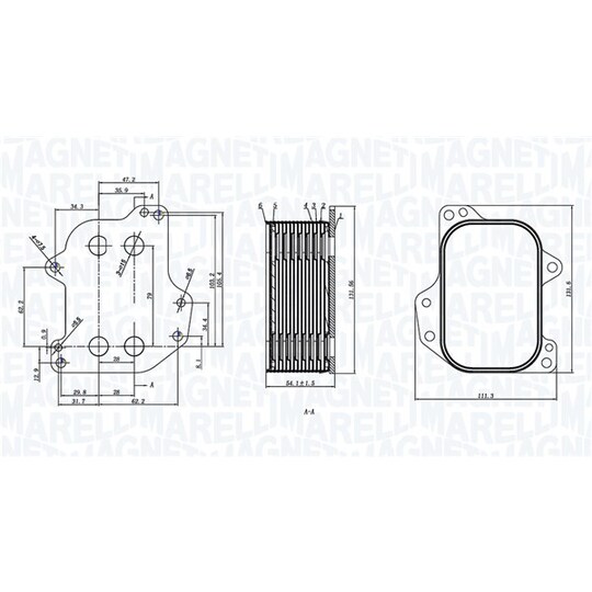 350300005700 - Oil Cooler, engine oil 