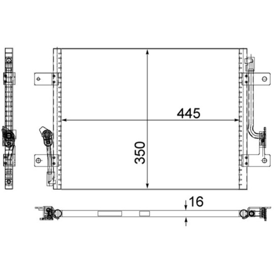 AC 583 000S - Condenser, air conditioning 