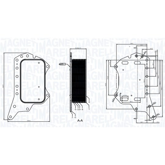 350300005900 - Oil Cooler, engine oil 