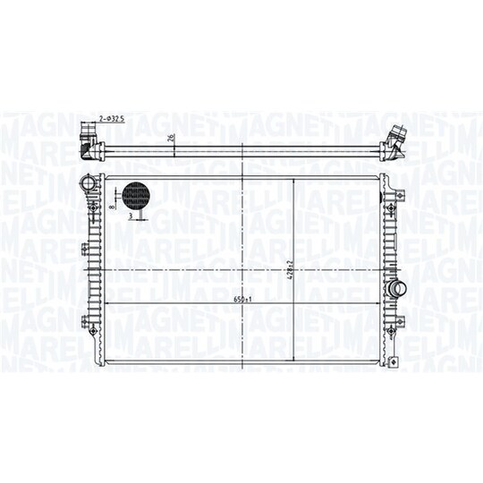 350213220800 - Radiator, engine cooling 