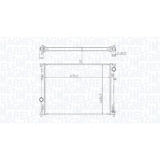350213221400 - Radiator, engine cooling 